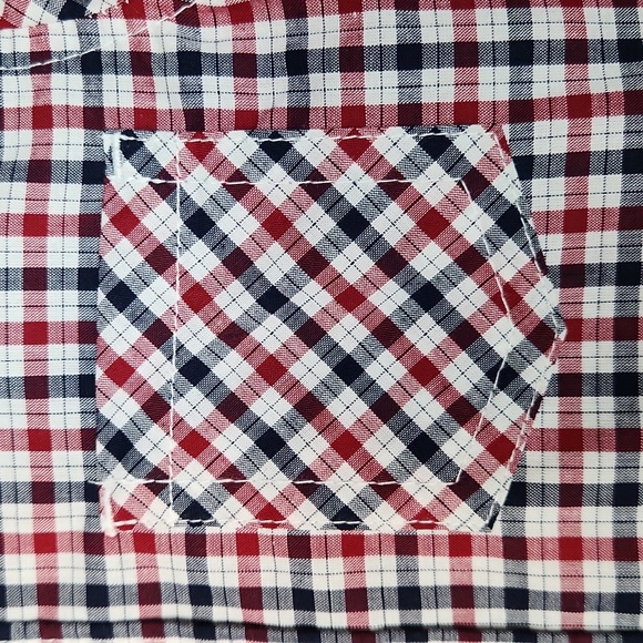 Ben Sherman Baby Boys' Red/Blue/White Short-Sleeve Button-Down Shirt, 24… - Picture 5 of 13
